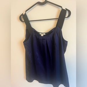 Loft Royal Blue Top with Thick Black Straps Size Large